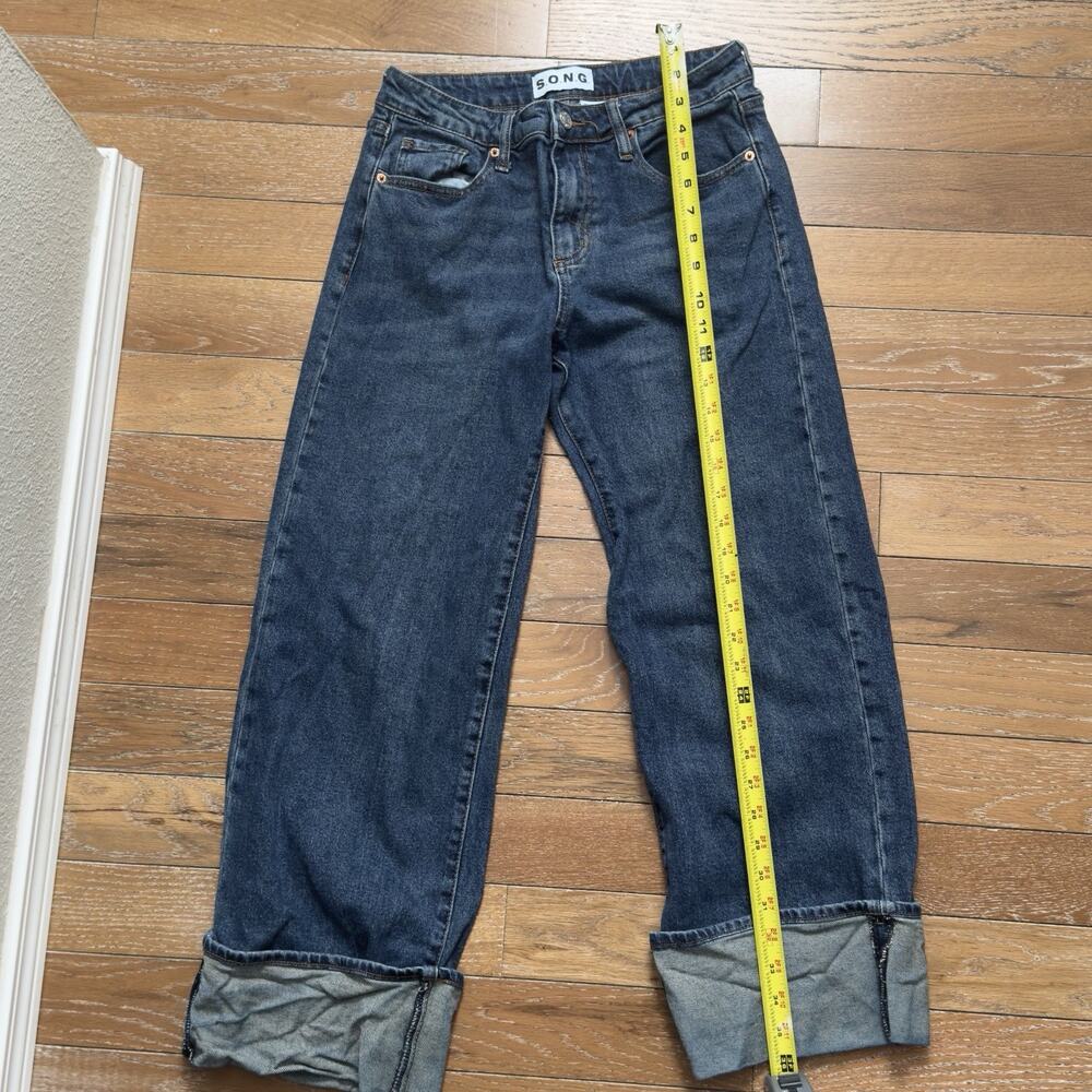 SONG Jeans Size 5/27 Womens Curvy High Rise Skinny Ankle Grazer Medium Wash Blue